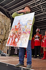 03 Biwak Ehreng Buergergrd 2026-02-14 16  Am Nelkensamstag, 14. Februar - Nach dem Wecken der Kinderprinezcrew, dem Besuch des Kinderkarnevalszugs in Hamborm und des Biwaks der Ehrengarde mit der Bürgergarde vor dem Forum, standen dann die letzten Saalveranstaltungen am Abend auf dem Programm. Wir bedanken uns nochmals für die tollen Geschenke die wir dort erhalten haben. : DVPJ, Toni I, Jules I., Prinz Karneval, Prinz, Prinzessin Aileen I., Hofmarschälle, Page, Pagen, Paginnen, HDK, Duisburg, Karneval, Helau, Tollität, Event, Session 2025, Session 2025, HDK Duisburg, Hauptausschuss, Hauptausschuss Karneval Duisburg, Duisburg ist echt