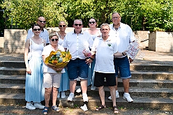 Sommerfest MarxlohJecken 2026-06-27 15  Bei tropischen 39° zur Premiere - Es war die erste „Sommer-Party“ der Marxloher-Jecken. Unter dem Motto „Feiern mit Freunden“ wurde auf dem Gelände der GGS „Am Mattlerbusch“, neben dem Niederrheinischen Karnevalsmusem, die Sommerfestpremiere gefeiert. Mit guter Laune und einer Super Stimmung wurde der Hitze getrotzt. : DVPJ, Toni I, Jules I., Prinz Karneval, Prinz, Prinzessin Aileen I., Hofmarschälle, Page, Pagen, Paginnen, HDK, Duisburg, Karneval, Helau, Tollität, Event, Session 2025, Session 2025, HDK Duisburg, Hauptausschuss, Hauptausschuss Karneval Duisburg, Duisburg ist echt